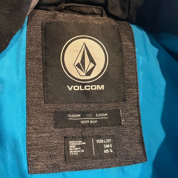 Dark grey Volcom Kids’ Ski Jacket - Picture 2 of 6
